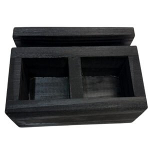 Azucarero y Servilletero Doble Negro